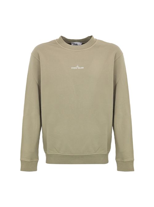 Felpa 6100018 in cotone Desert Sand STONE ISLAND | 6100018S0195V009A